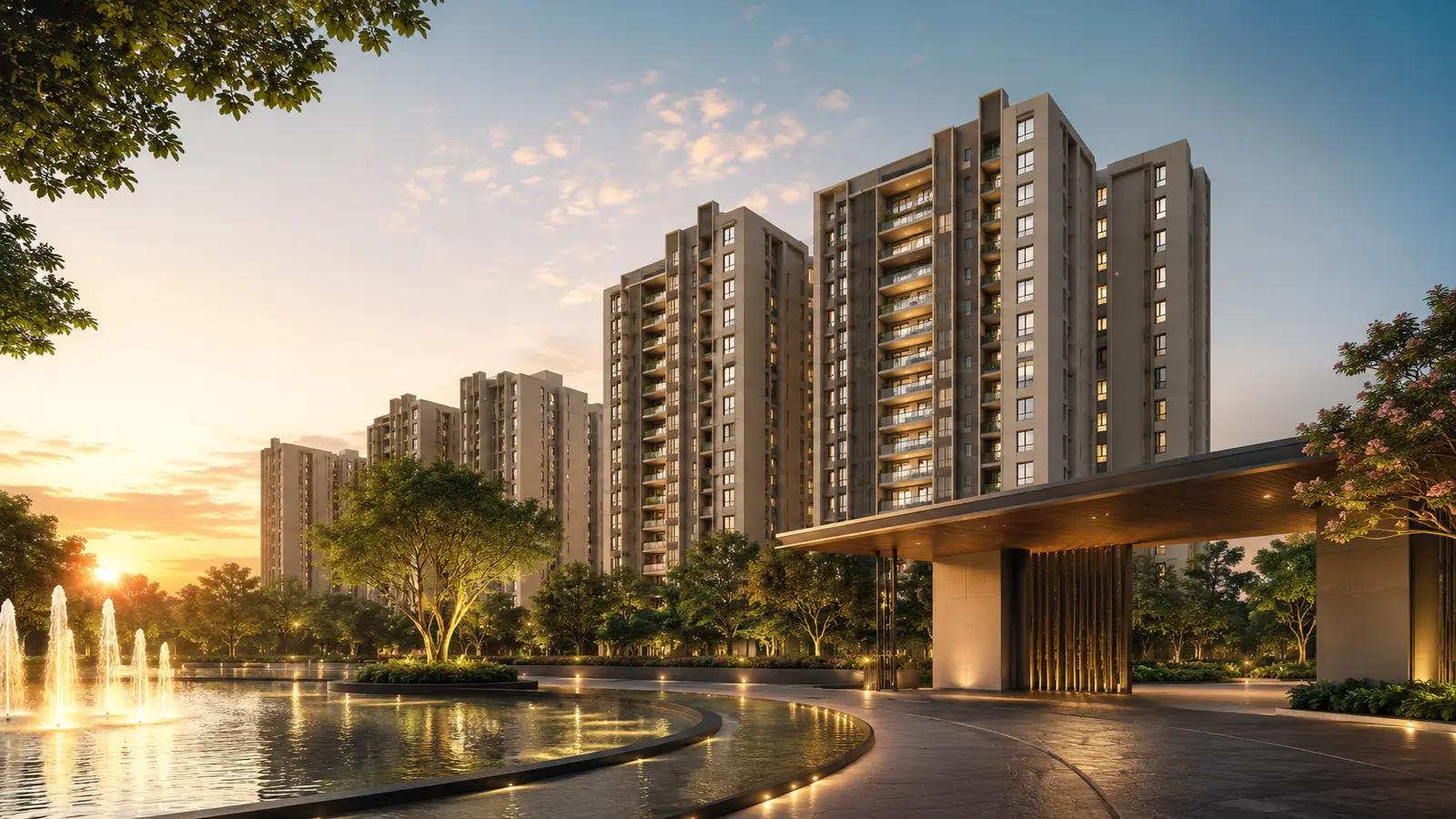 TVS Emerald Avalon Grand Entrance Water Feature