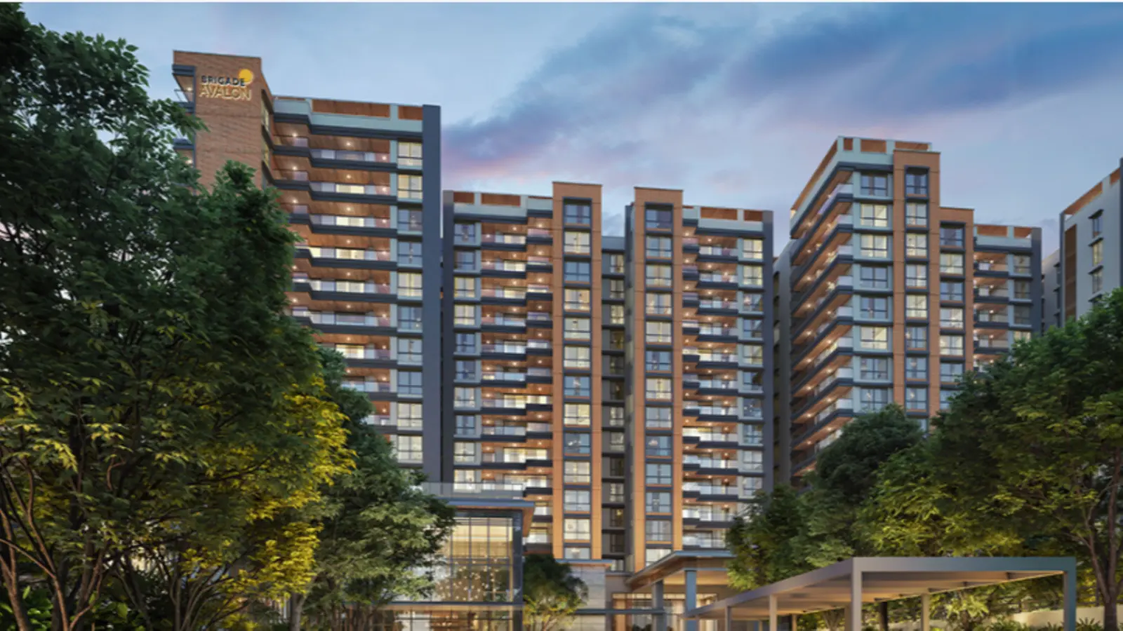 TVS Emerald Avalon Residential Building Elevation View
